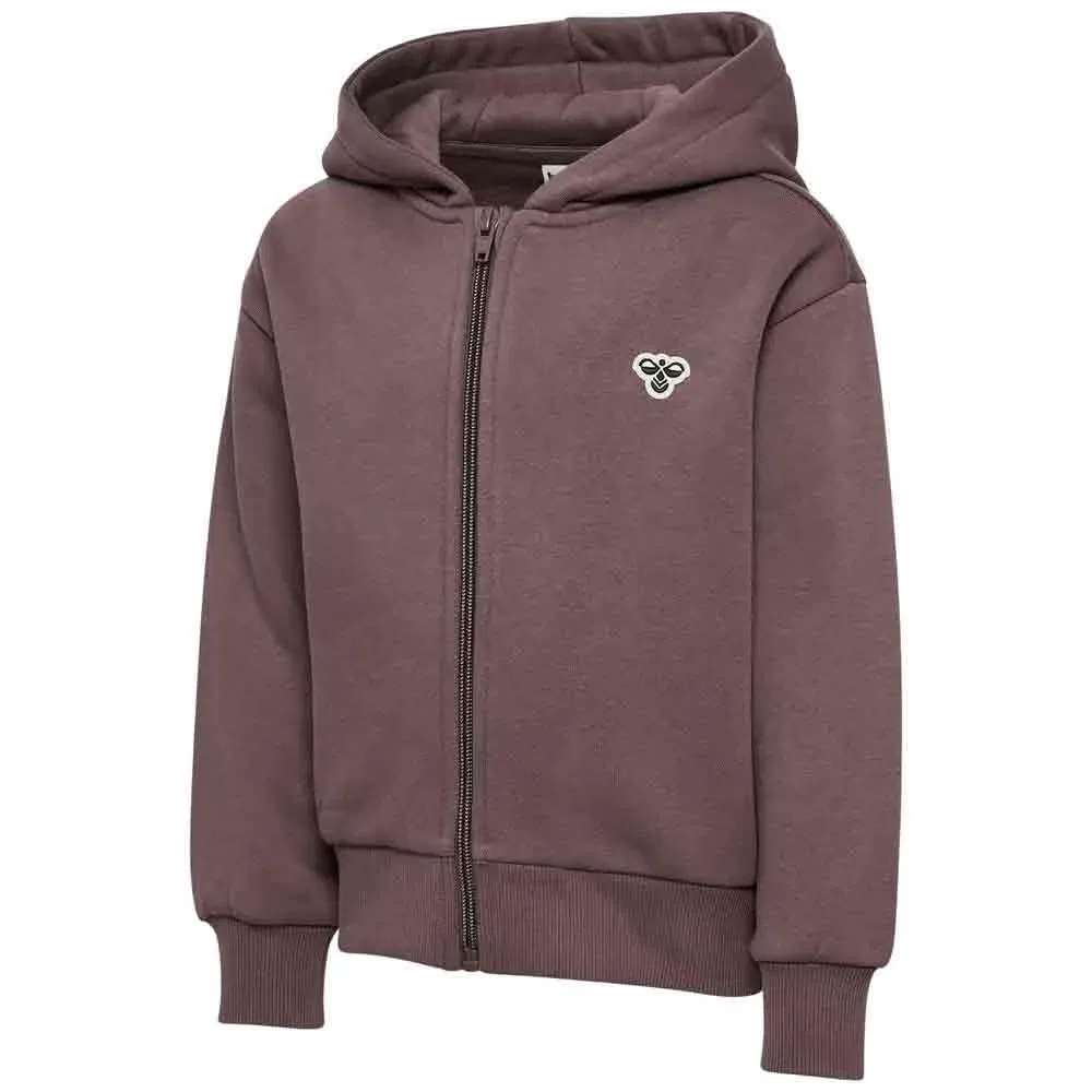 Детское худи для девочек с принтом Loose Bee Hummel, Purple — фото 3