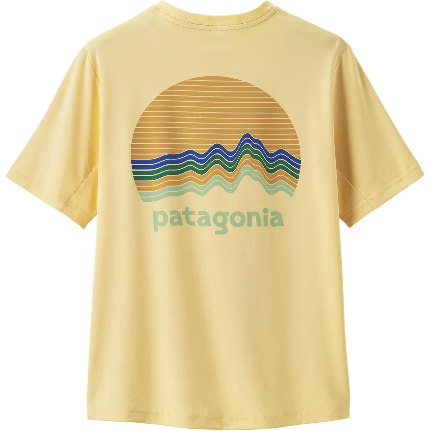 Футболка Grade School с круглым вырезом Moderate Patagonia, желтый peach — фото 3