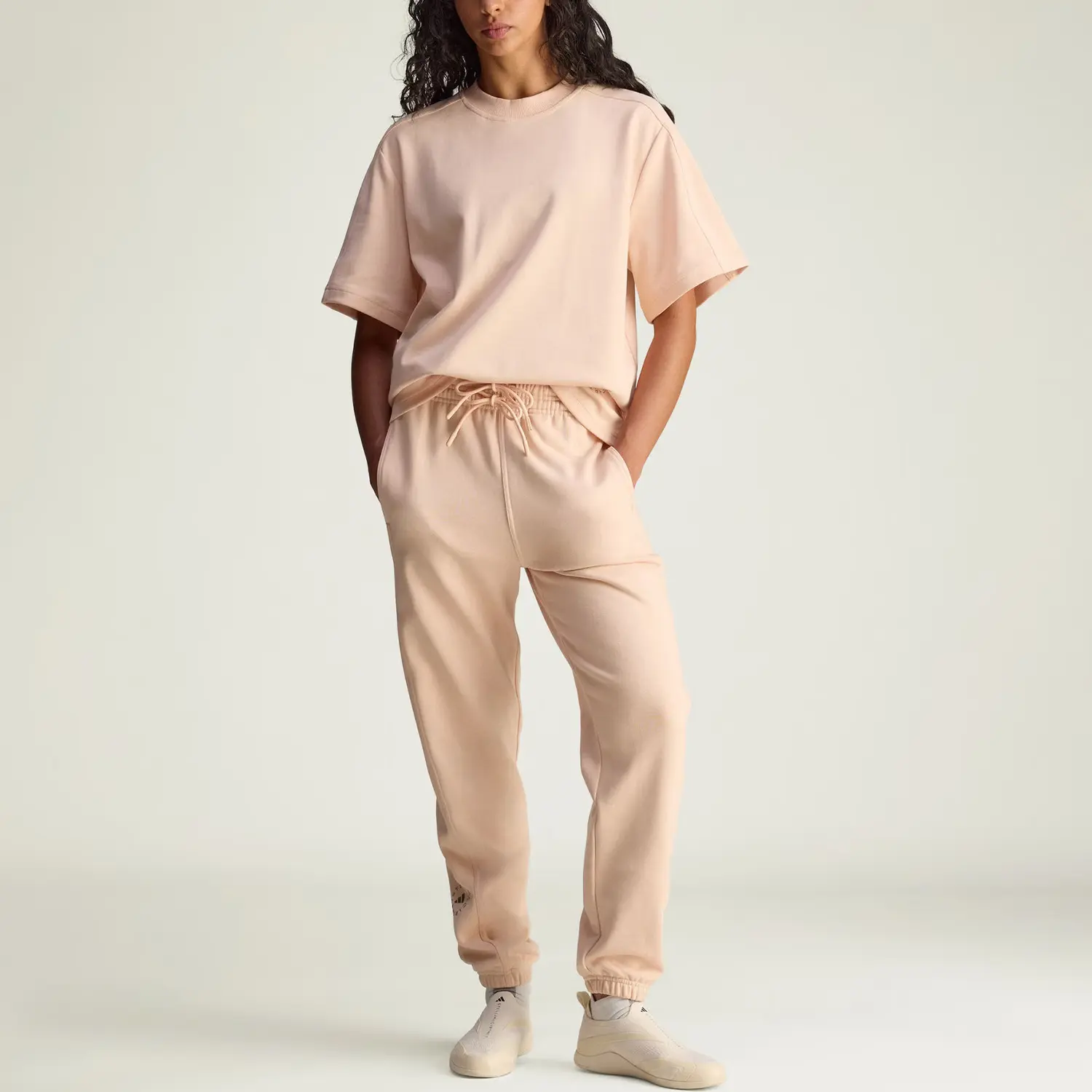 Футболка Stella McCartney SS25 женская Adidas, серый — фото 3