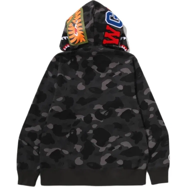 Детский худи с капюшоном неотстегивающимся, средней посадки, A Bathing Ape, Black