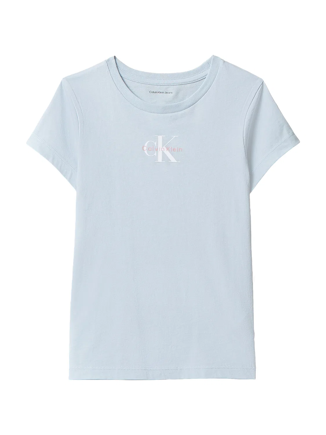 Футболка стандартного кроя для девочки Calvin Klein Jeans, синий — фото 4