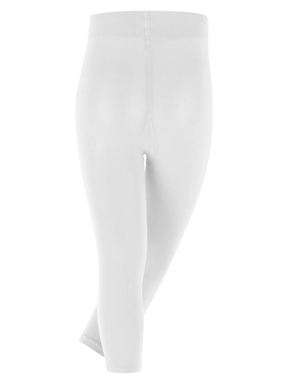 Узкие леггинсы Falke Cotton Touch белого цвета — фото 2