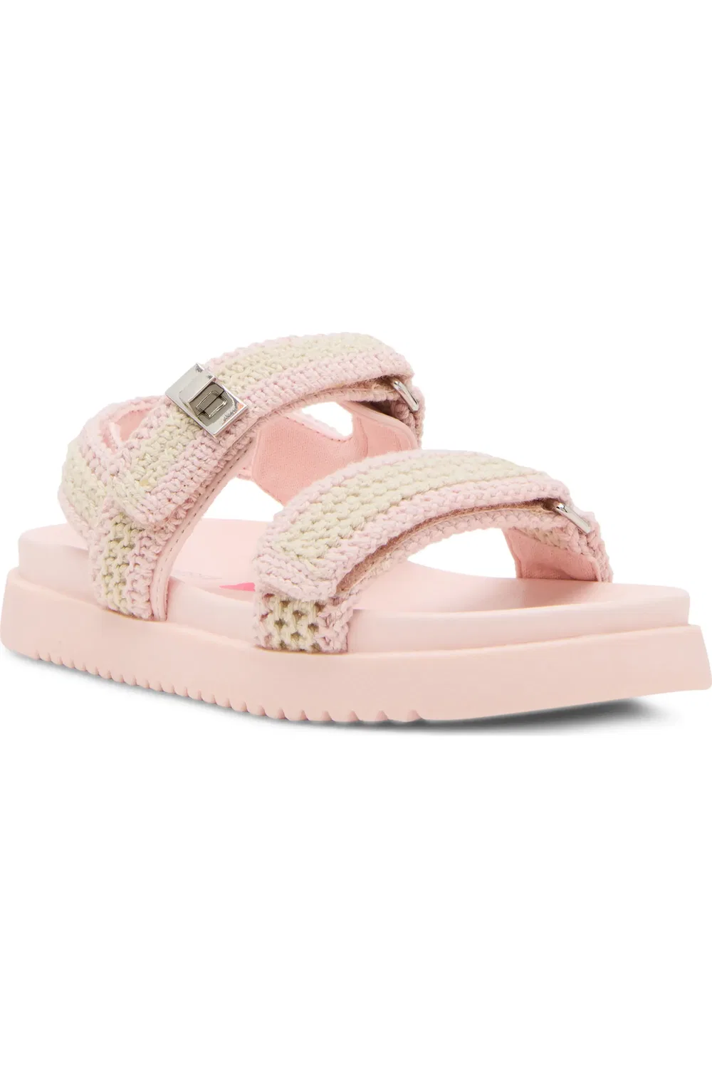 Детские сандалии с пряжками Mona Steve Madden, светло-розовый мультиколор
