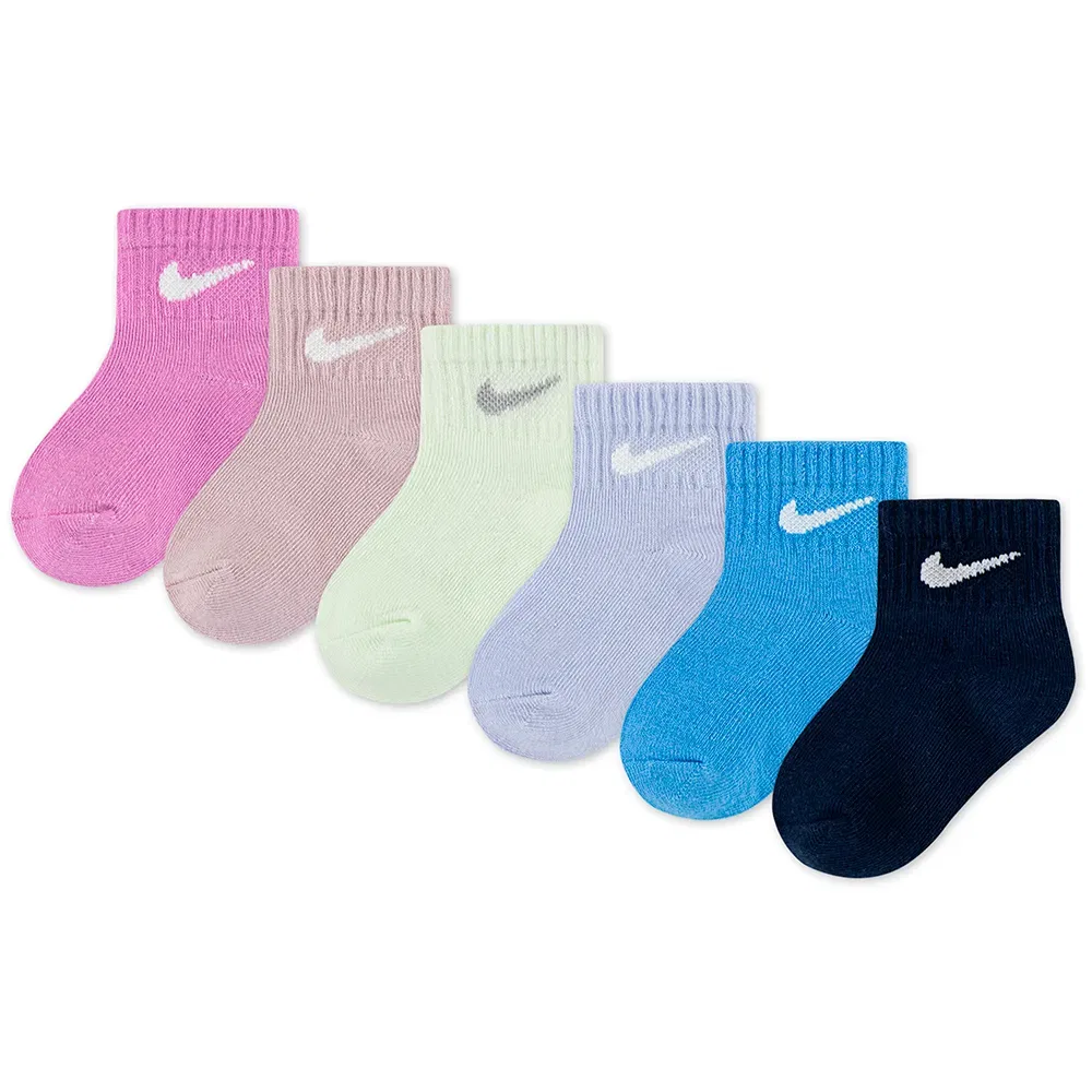 Носки Nike Swoosh Infant Ankle 6 пар, мультиколор