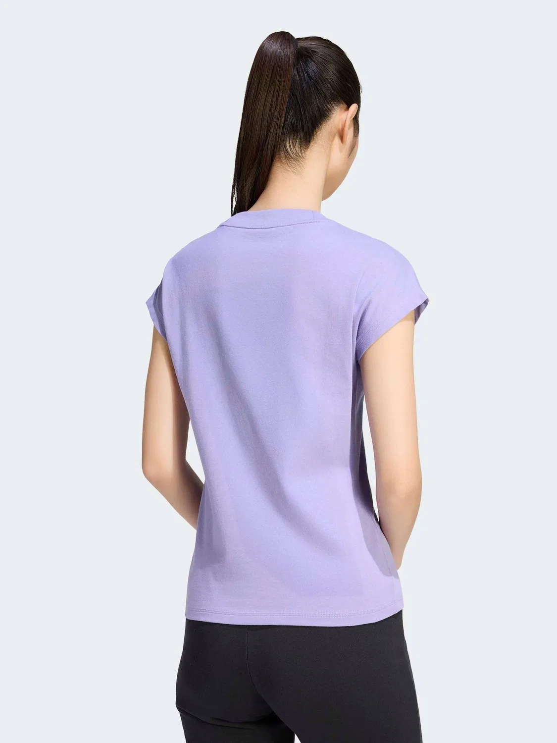 Футболка Essentials Single Jersey adidas, Lilac Purple — фото 2