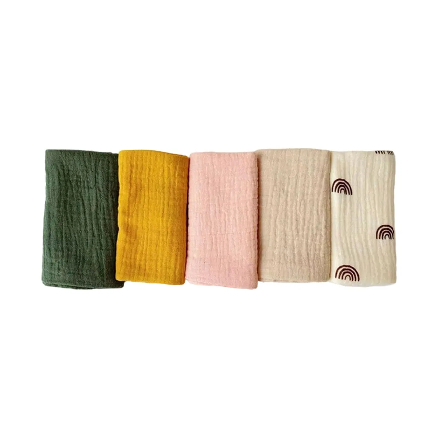Набор детских полотенец 5 шт, Tmboryuu, 25x25 см, Set 7