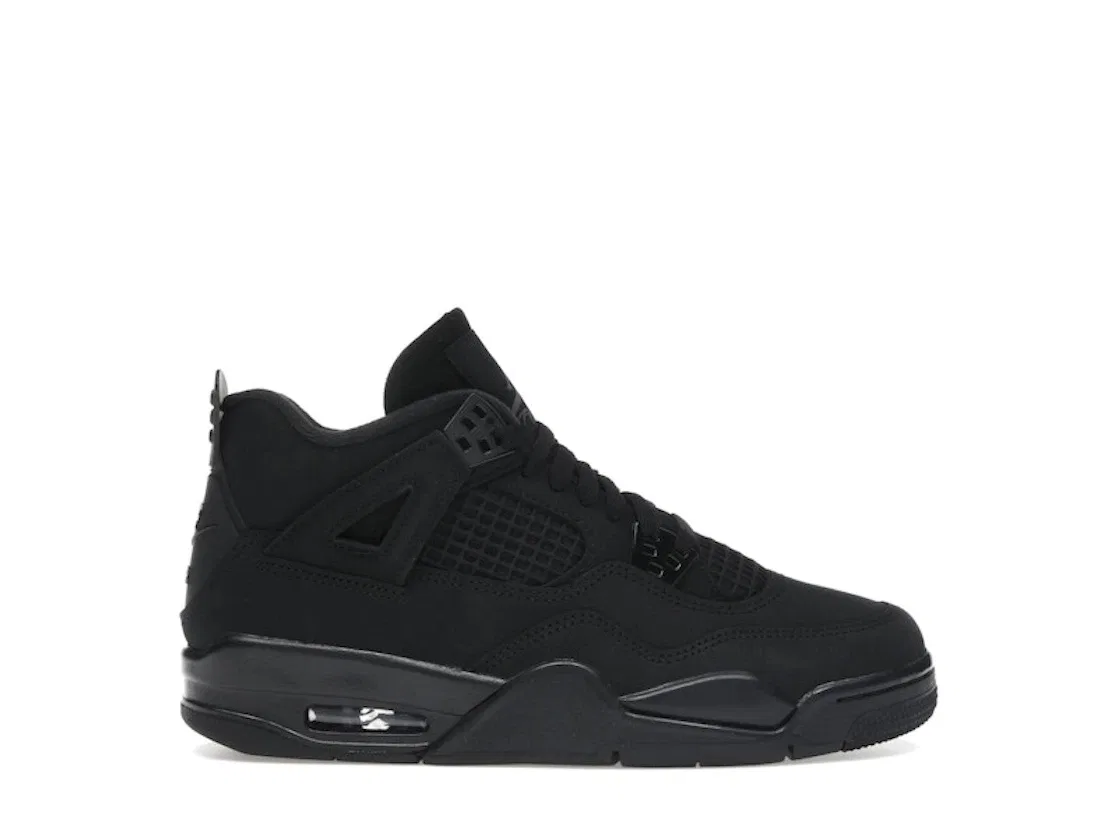 Детские кроссовки Lifestyle с монолитным дизайном Jordan 4 Retro, Black/Black/Light Graphite