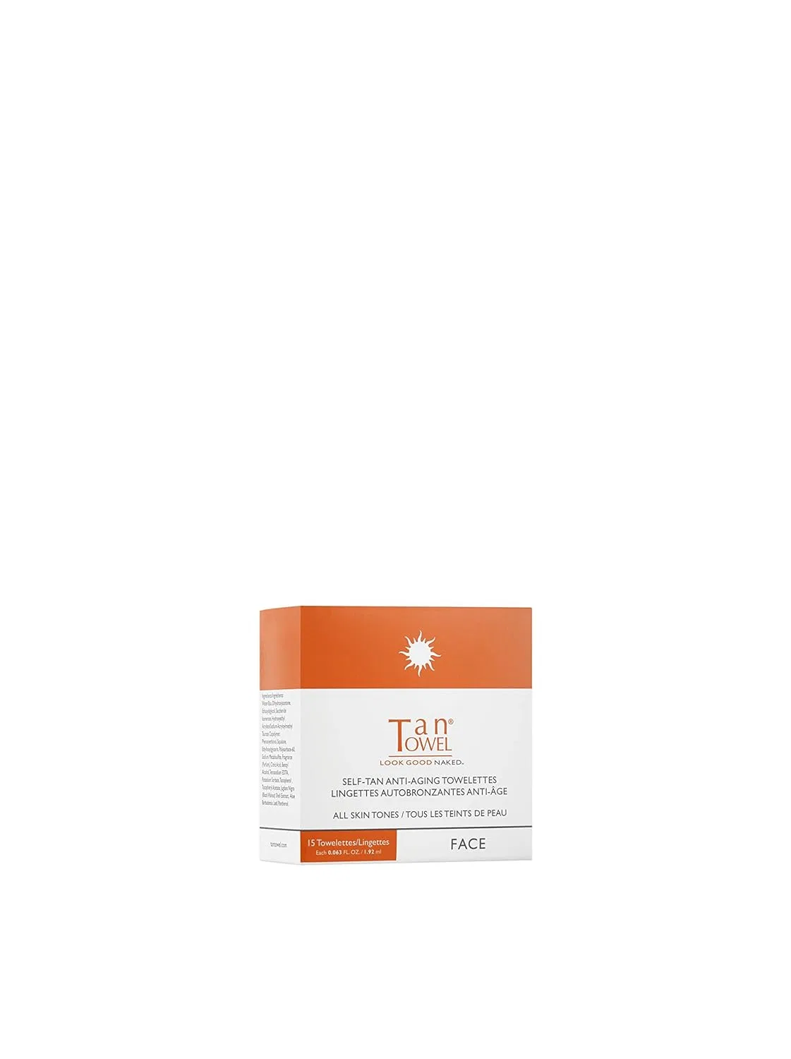 Салфетка для автозагара лица TanTowel, набор 15 шт Tan Towel