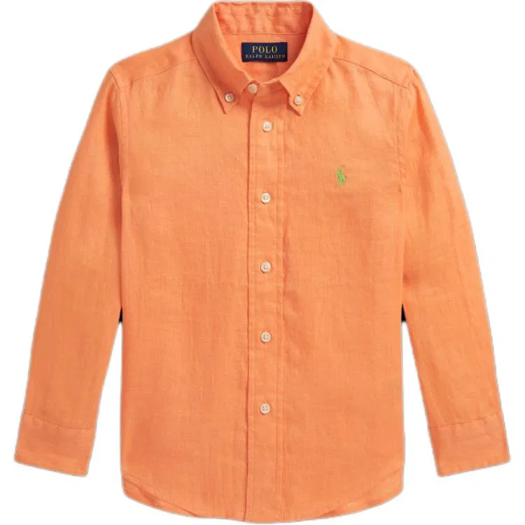 Детская рубашка с вышивкой и принтом Classic Version Polo Ralph Lauren