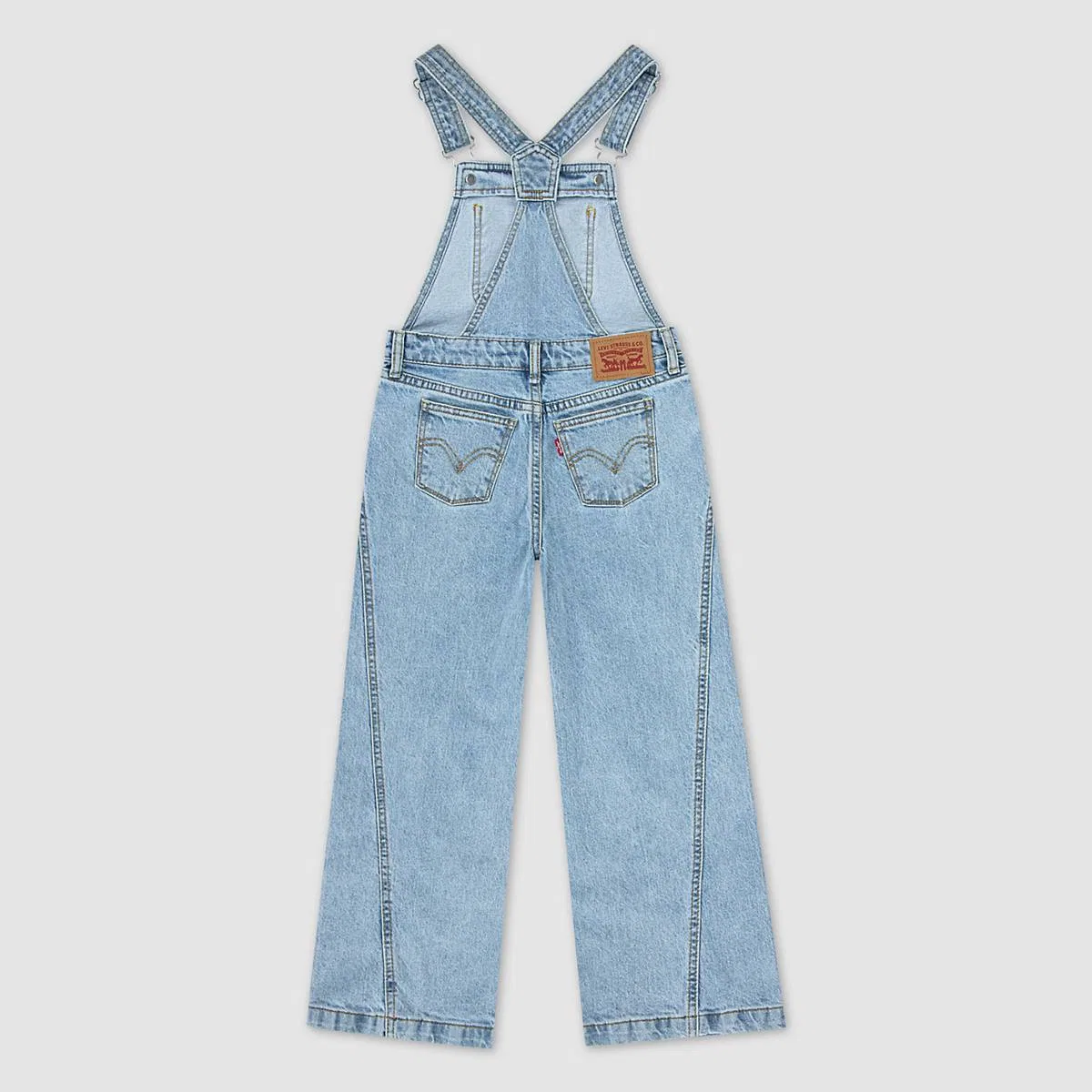Комбинезон-Карго для девочек 2-4 лет Levi's, Far And Wide - Light Wash — фото 2