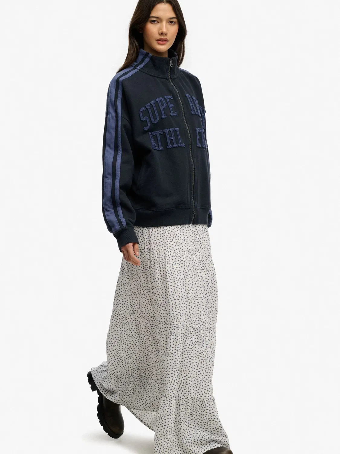 Юбка макси Woven Tiered Superdry, белый — фото 4