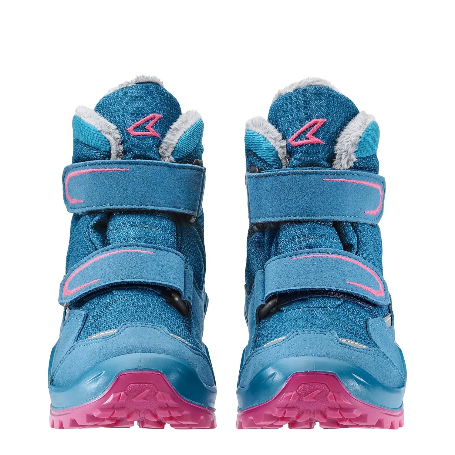 Детские ботинки для мальчиков с водонепроницаемой мембраной Milo Evo Gtx Mid Jr LOWA, Fuchsia Turquoise — фото 3