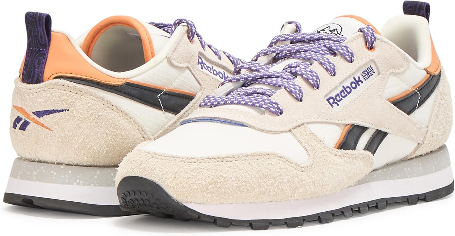 Кроссовки Reebok Classic Leather для мужчин, пурпурный — фото 3