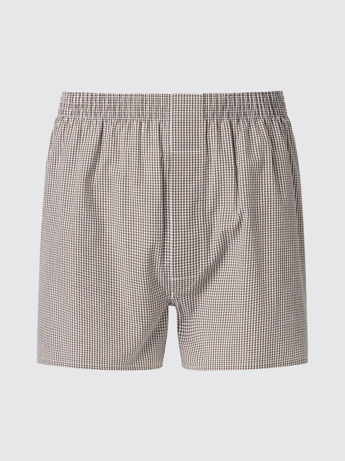 Шорты-боксеры в клетку Uniqlo, светло-коричневый