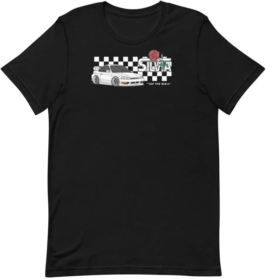 Футболка с принтом Tap The Wall Chibi S14 Drift, Black
