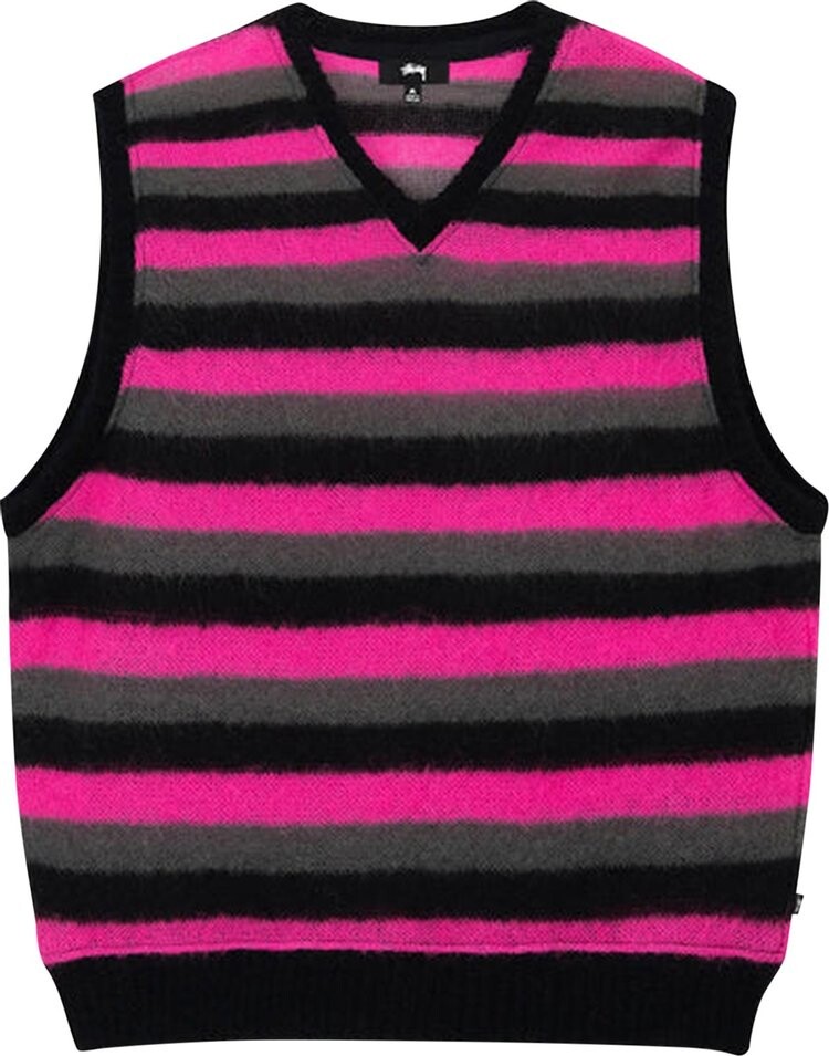 

Свитер Stussy Striped Sweater Vest 'Pink', разноцветный