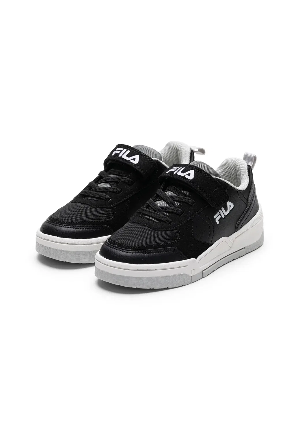 Обувь Vittorio Velcro Kids - кроссовки Fila, Black-White — фото 2