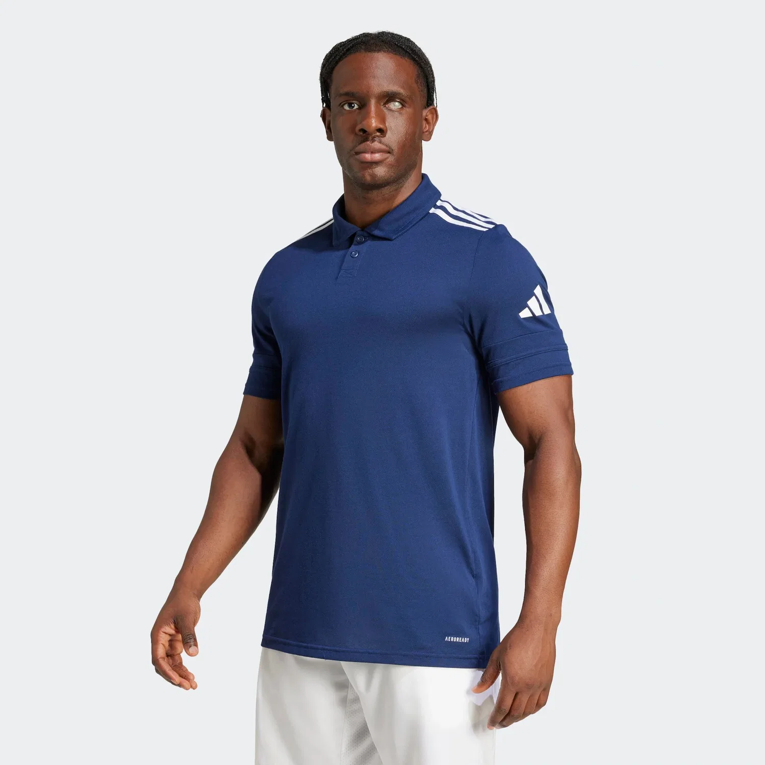 Мужское поло с коротким рукавом Adidas Performance, Navy Blue/White