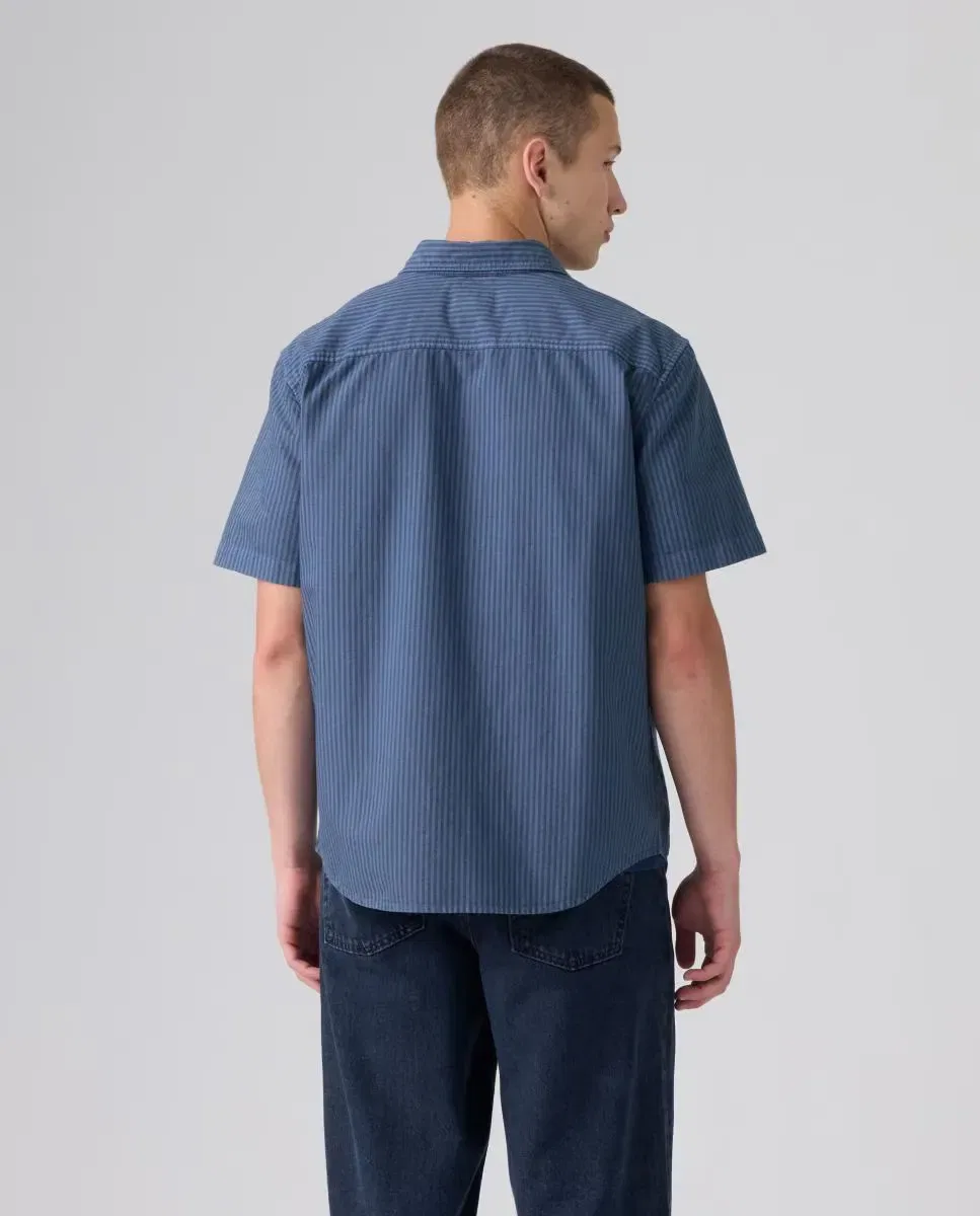 Мужская рубашка с коротким рукавом с принтом Levi's, Azul — фото 2