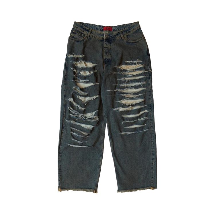 

Джинсы 424 Collection Repaired Loose Jeans 'Blue', синий