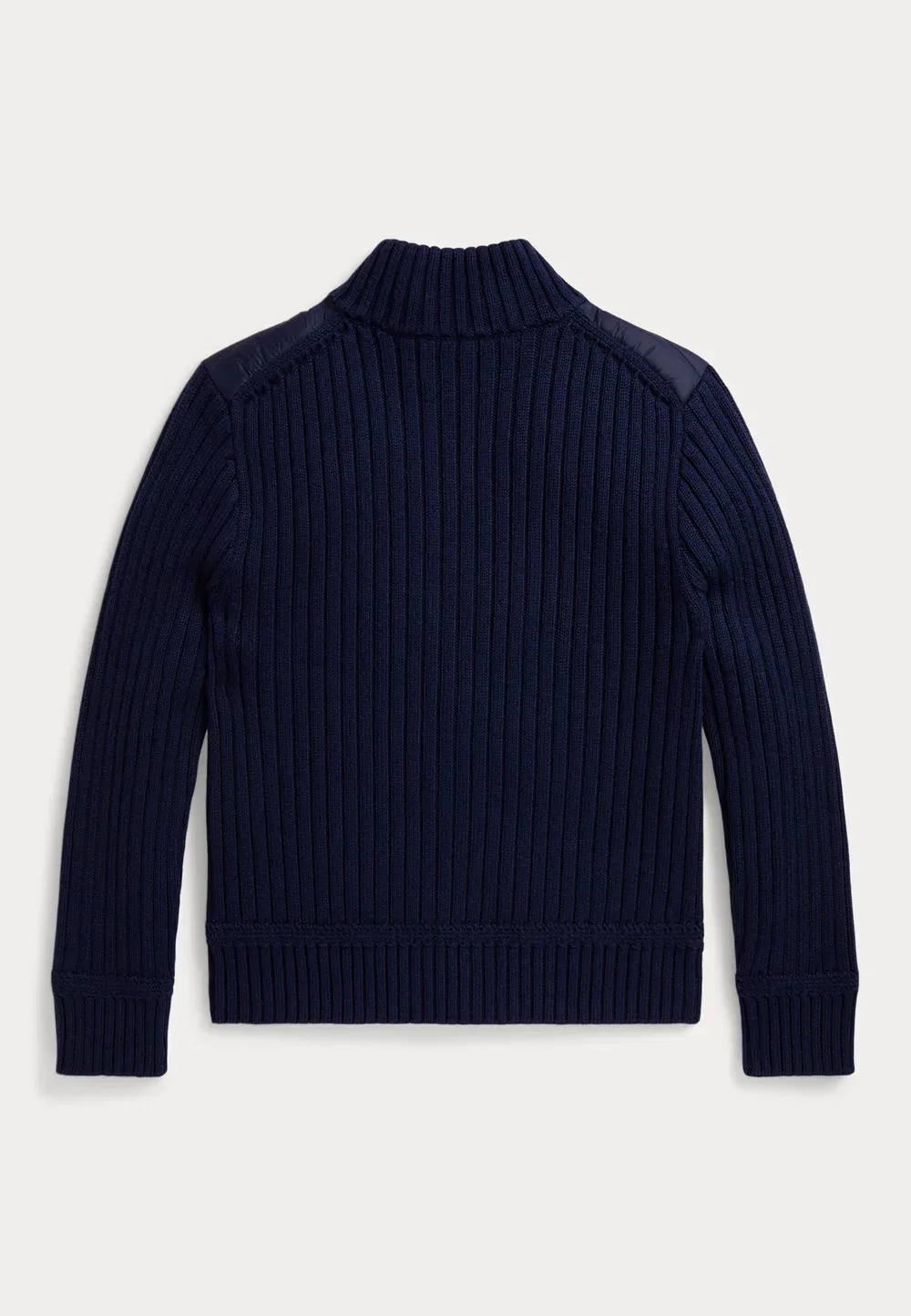 Гибридный свитер на молнии, размер 7-14 лет - легкая куртка Polo Ralph Lauren, Newport Navy Multi — фото 2