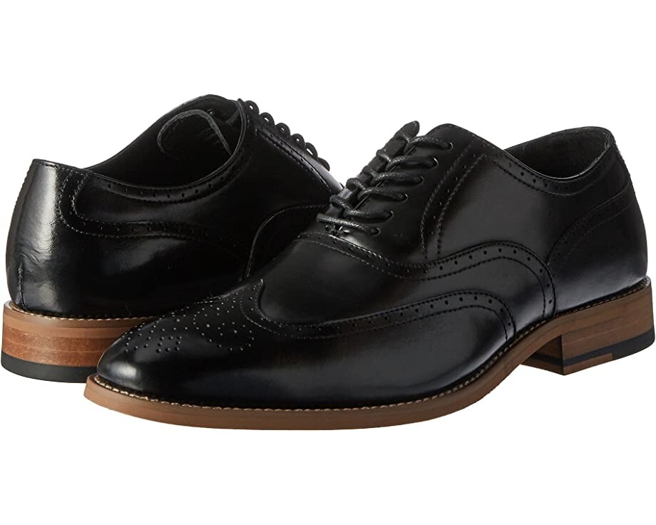 

Оксфорды Dunbar Wingtip Oxford Stacy Adams, черный