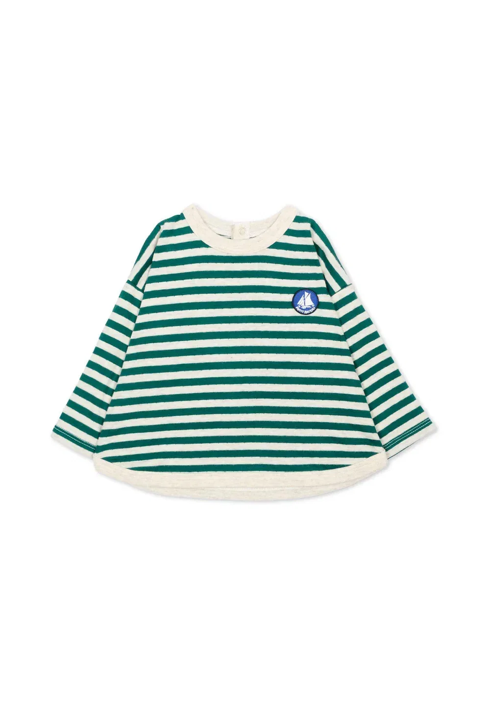 Футболка - топ с длинными рукавами Petit Bateau, Green