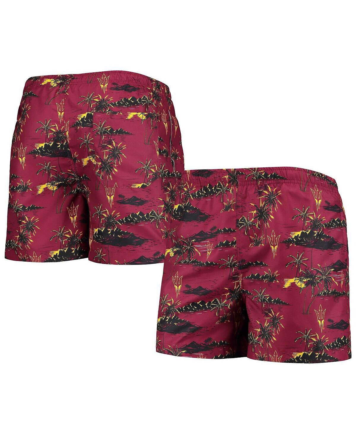 

Мужские плавки maroon arizona state sun devils island palm palm FOCO