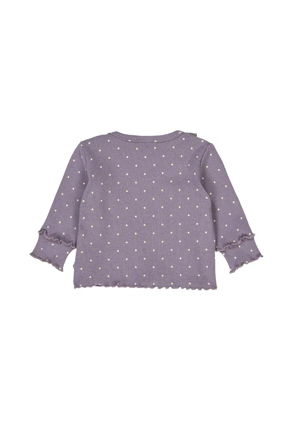 Лонгслив с горошком Long sleeved top Musli By Green Cotton, lilac fog-oak, сиреневый — фото 2