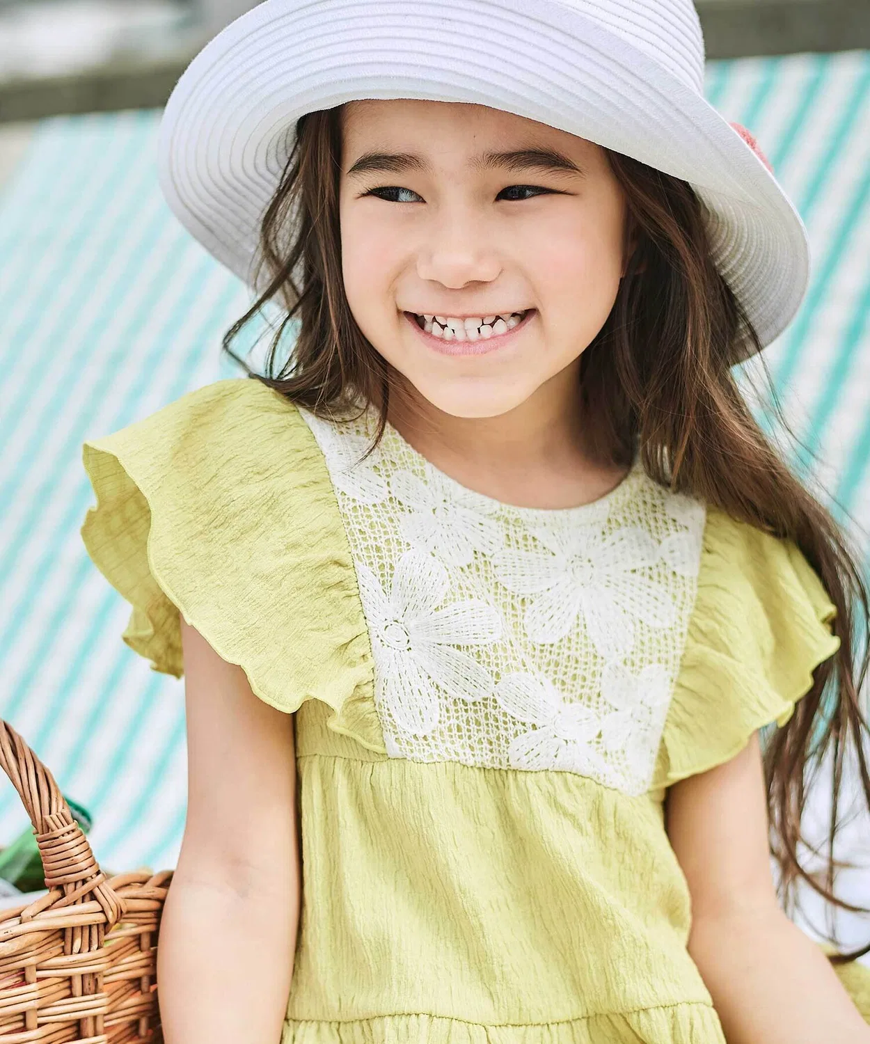Детское платье для девочек с кружевом без рукавов York Lace BeBe, Off White — фото 2