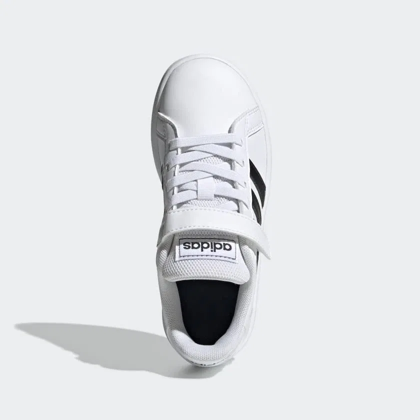 Детские кроссовки для мальчиков Grand Court Adidas, White Black White — фото 3