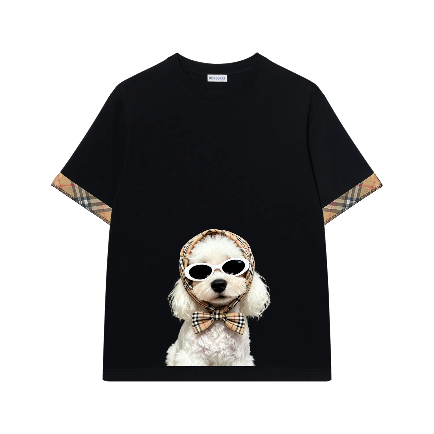 Мужская футболка с круглым вырезом Elegant Teddy Burberry, Black