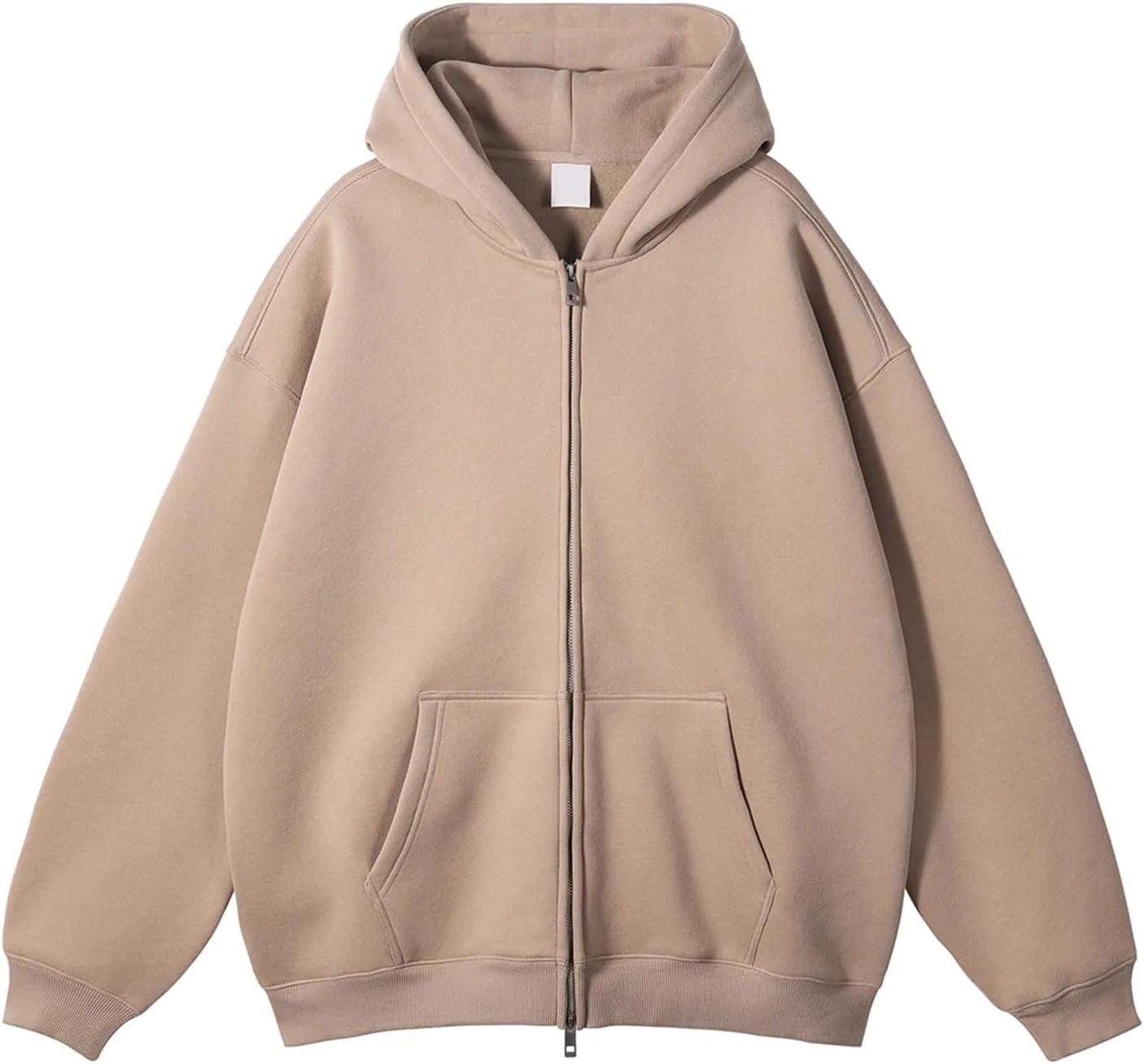 

Толстовка Thatrich Oversized с капюшоном и молнией, утепленная, с карманами