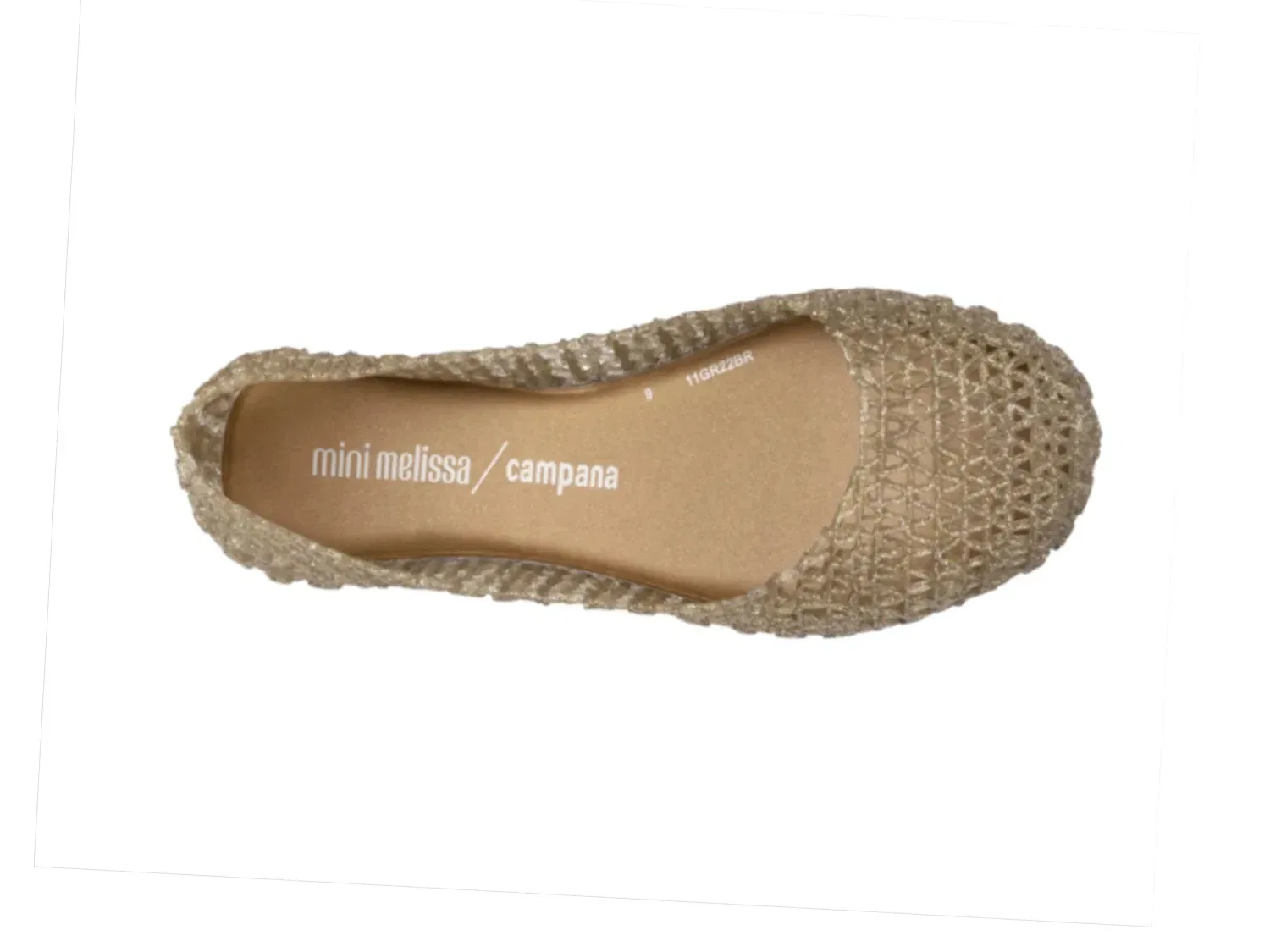 Балетки Melissa Papel jelly, золотистый/бежевый/бронзовый — фото 4