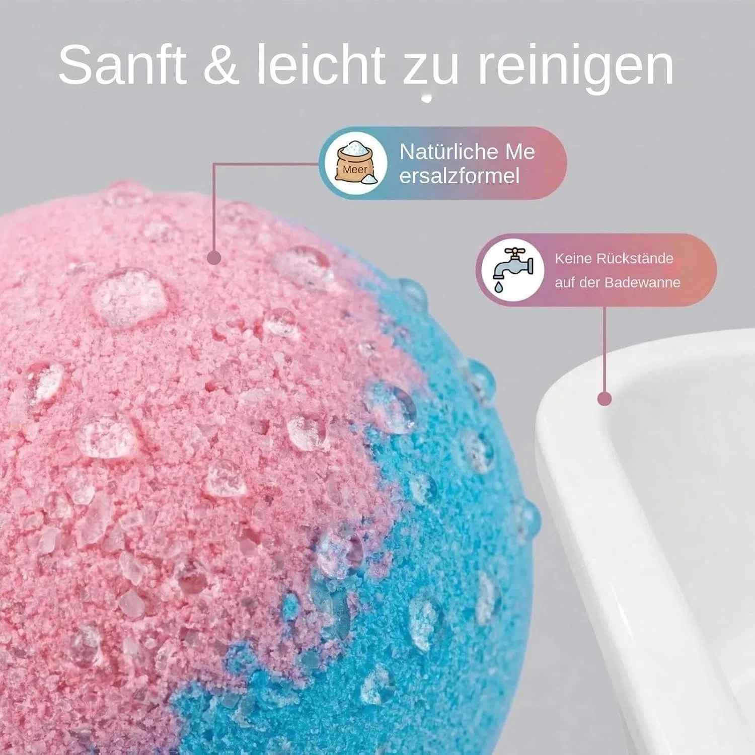 Набор шипучих бомбочек для ванны Vibrant Bubble Fizz, 11.22 дюйма, 24 шт Generisch — фото 4