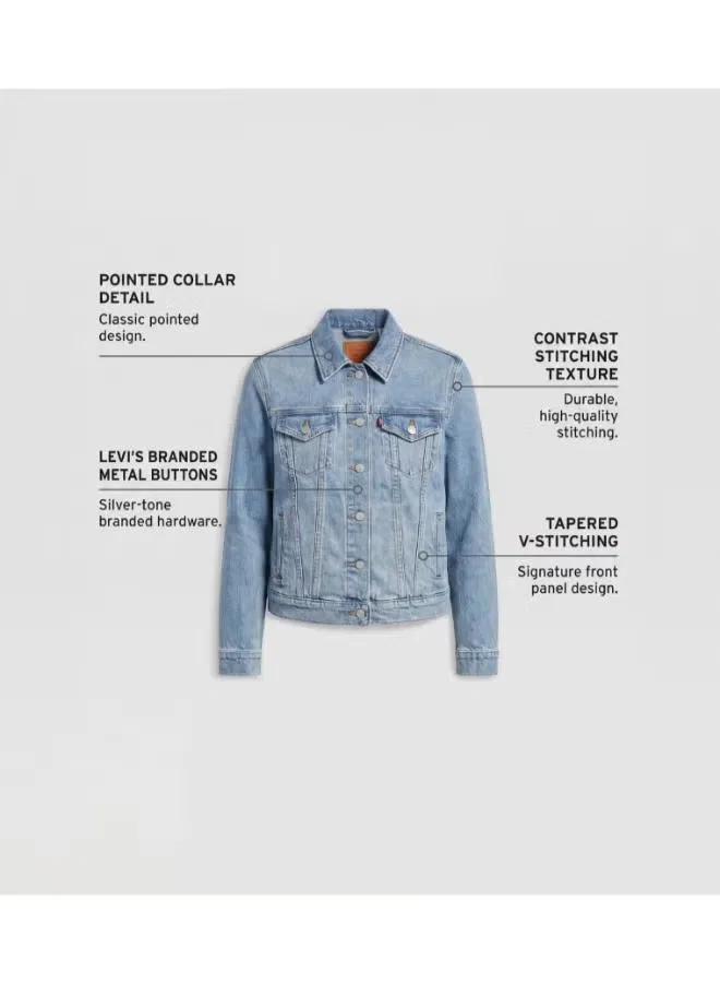 Джинсовая куртка-тракер Original Trucker Levi'S, индиго — фото 4