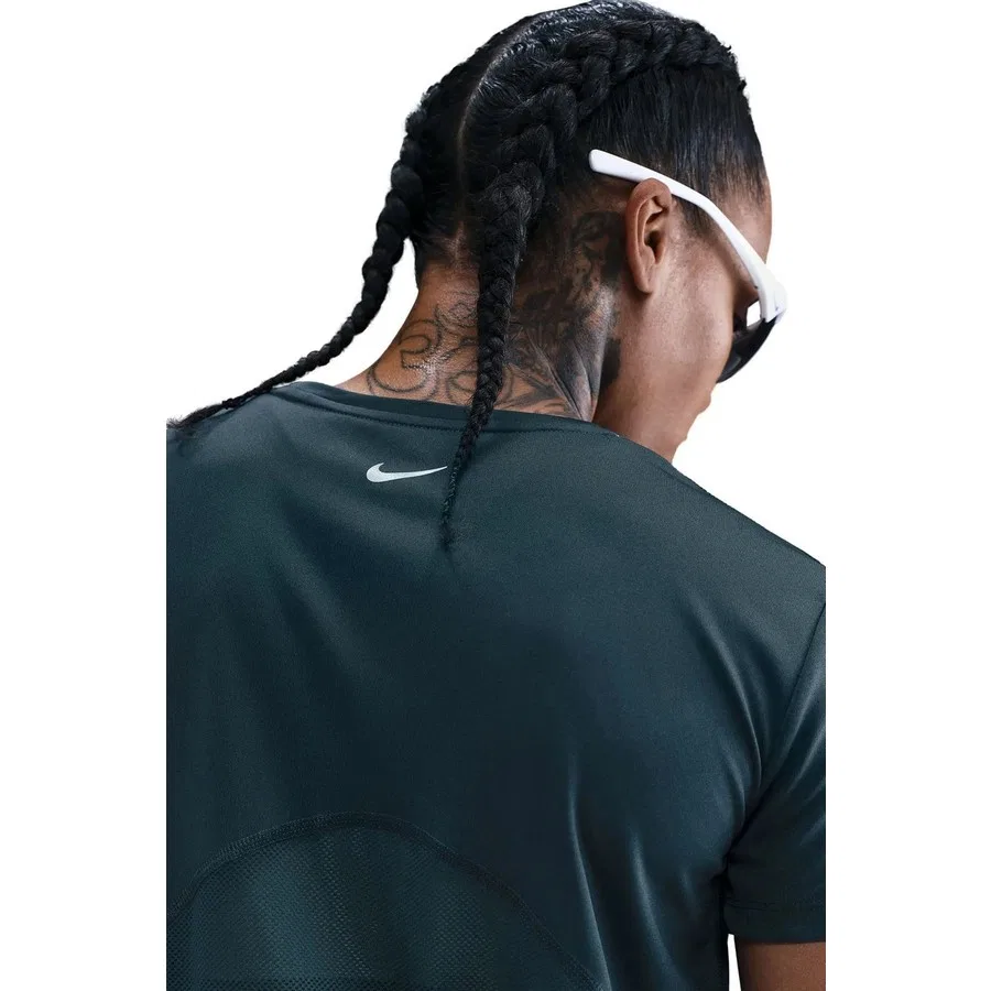 Футболка спортивная с коротким рукавом Dri-Fit Miller Nike, Петроль — фото 3