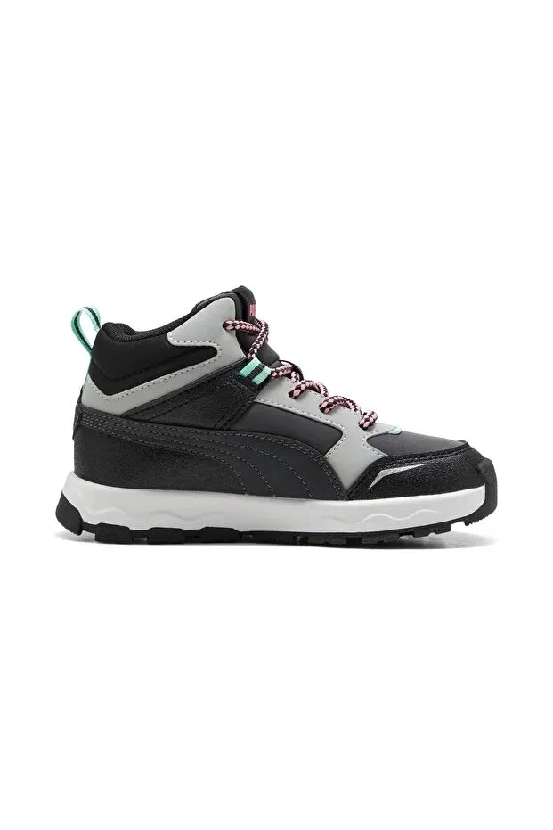 Детские ботинки для девочек с принтом Evolve Trail PS Puma, Gray — фото 3
