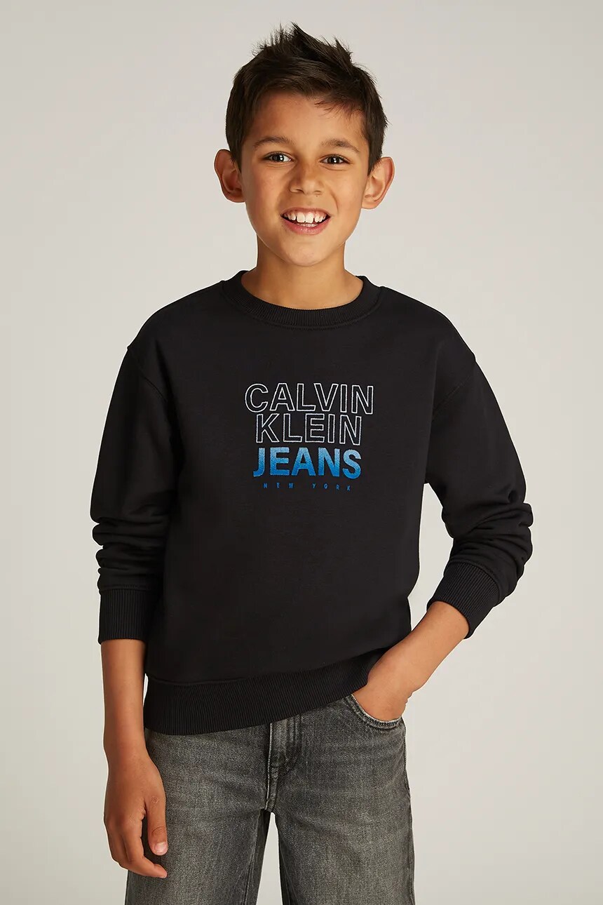 

Детская толстовка Calvin Klein Jeans, черный