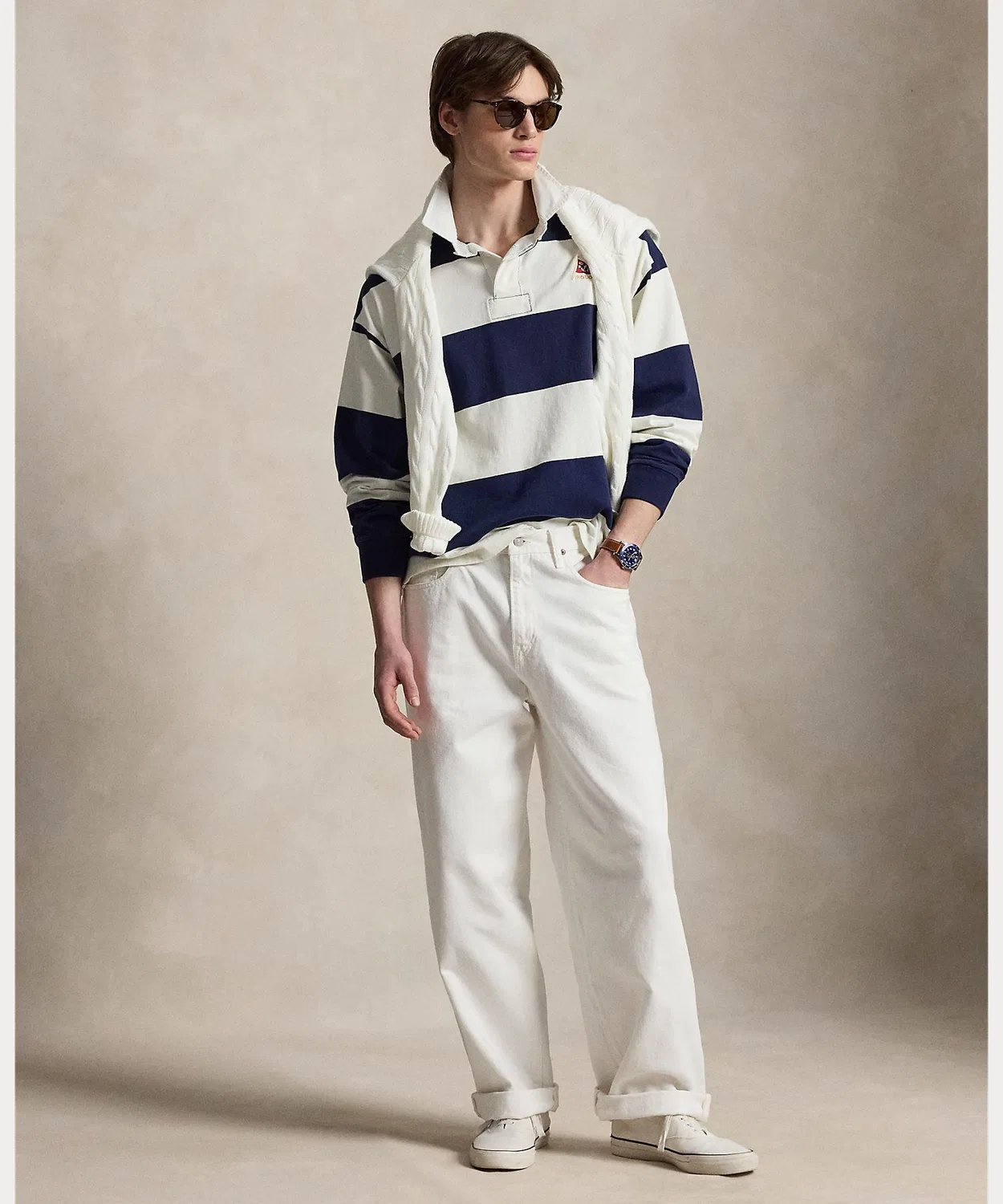 Мужские джинсы свободного кроя Rivington Relaxed POLO RALPH LAUREN, White