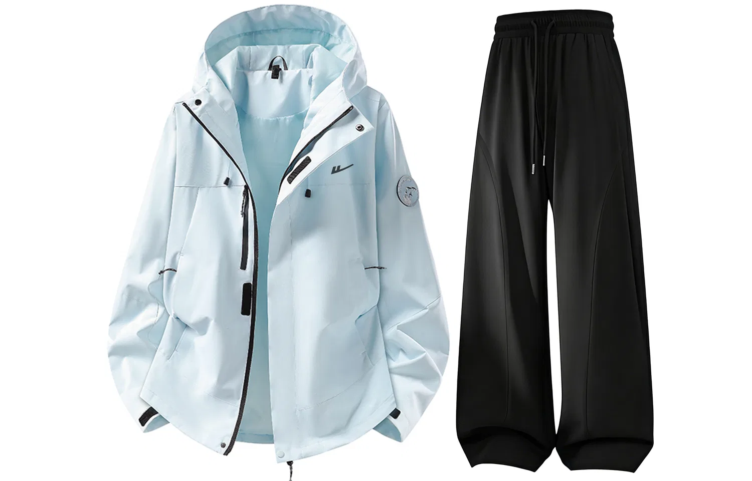 Женский комплект из куртки и брюк с капюшоном Windbreaker Jacket & Pants Sets WARRIOR — фото 3