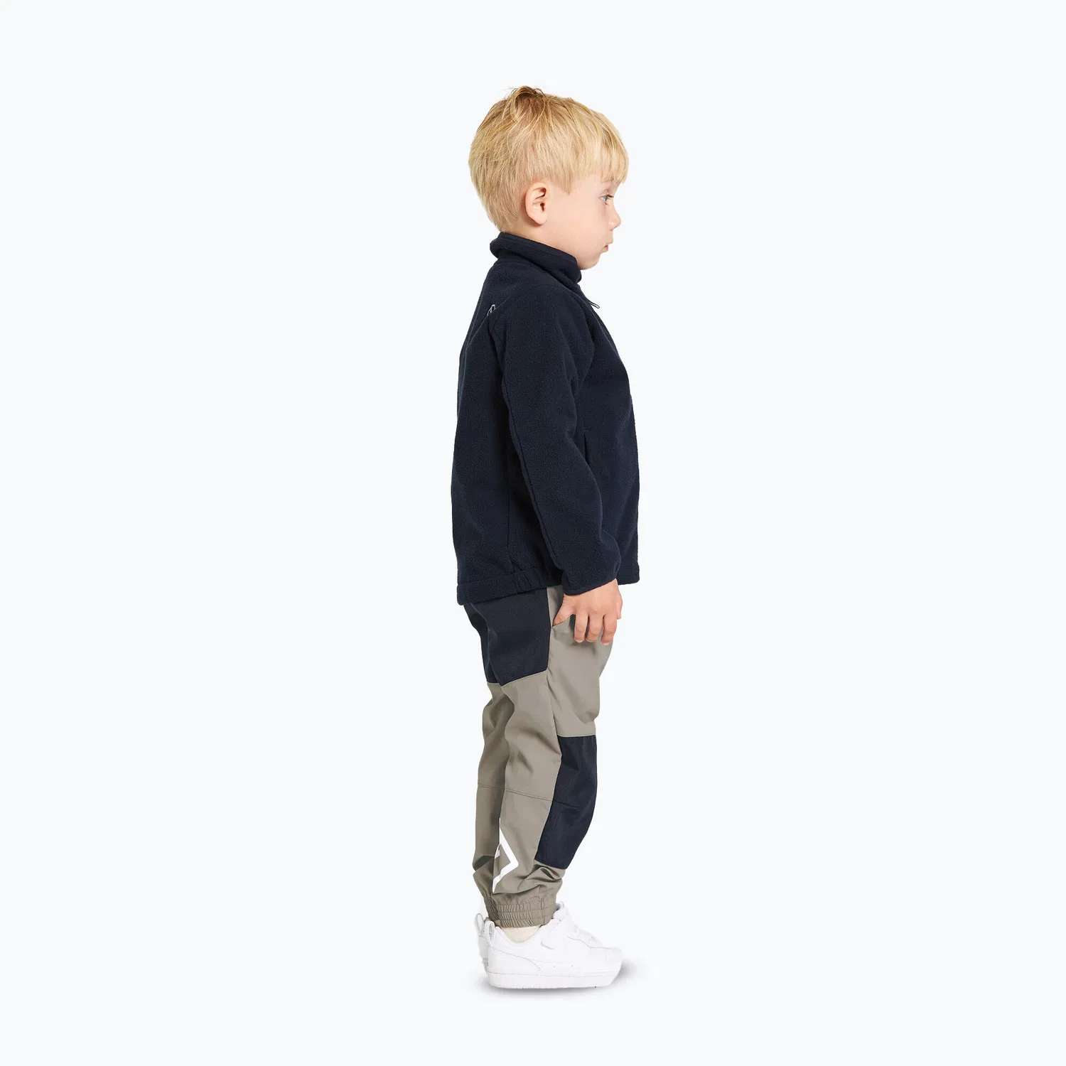 Детская ветрозащитная флисовая куртка Muskot Didriksons, Dark Blue — фото 4