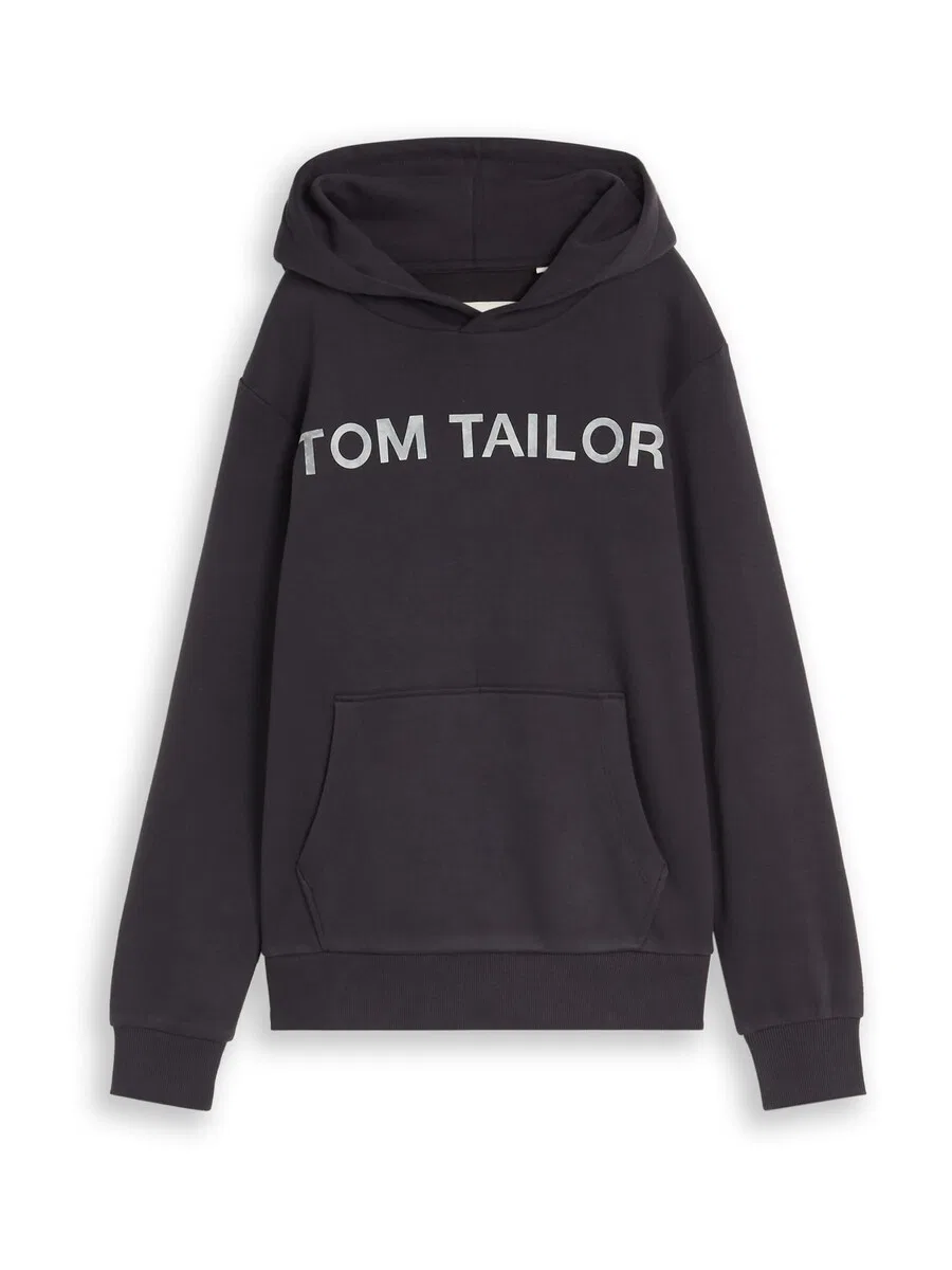 Толстовка TOM TAILOR серого и антрацитового цвета