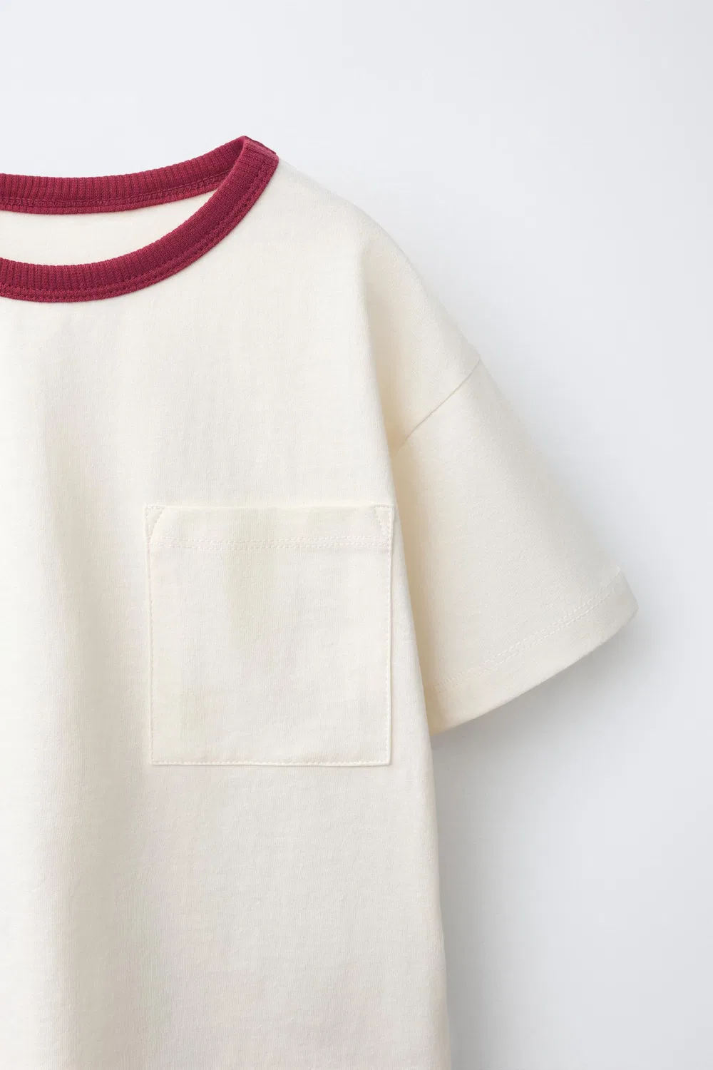 Спортивный комплект: футболка в полоску и брюки. ZARA, Red — фото 3