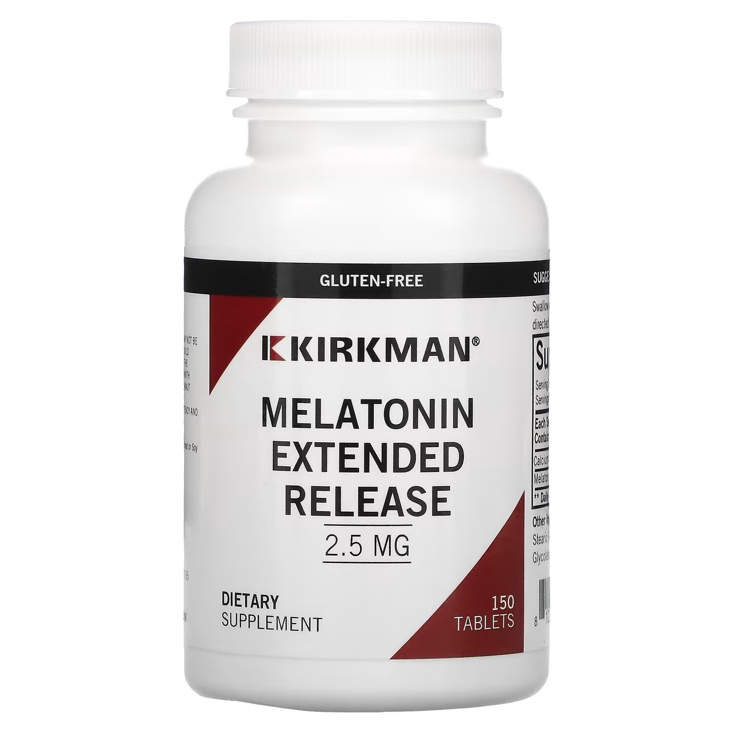 

Kirkman Labs мелатонин пролонгированное высвобождение 2,5 мг, 150 таблеток