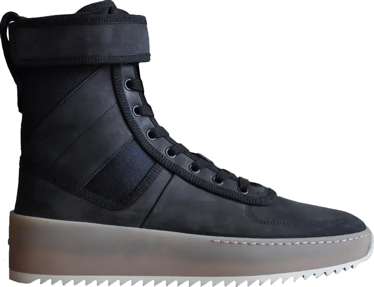 

Кроссовки Fear of God Military Sneaker Black Gum, черный