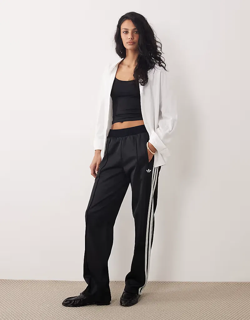 Спортивные брюки Adidas Originals Firebird с вязаными деталями, черный — фото 2