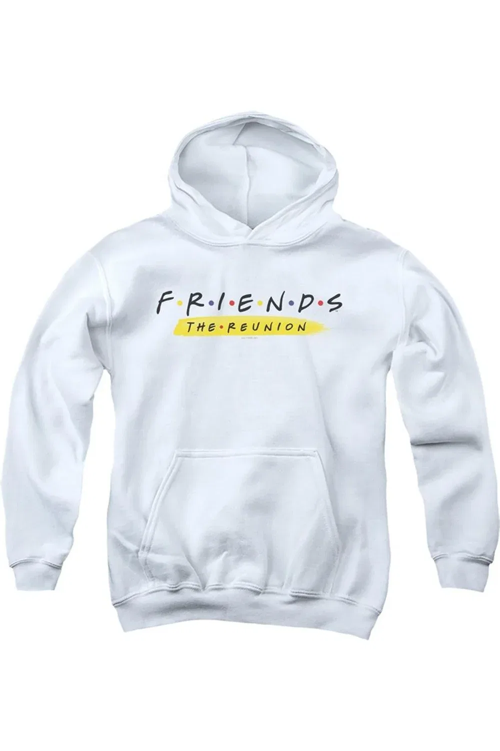 Детское худи с капюшоном Friends Reunion Logo Gildan, White