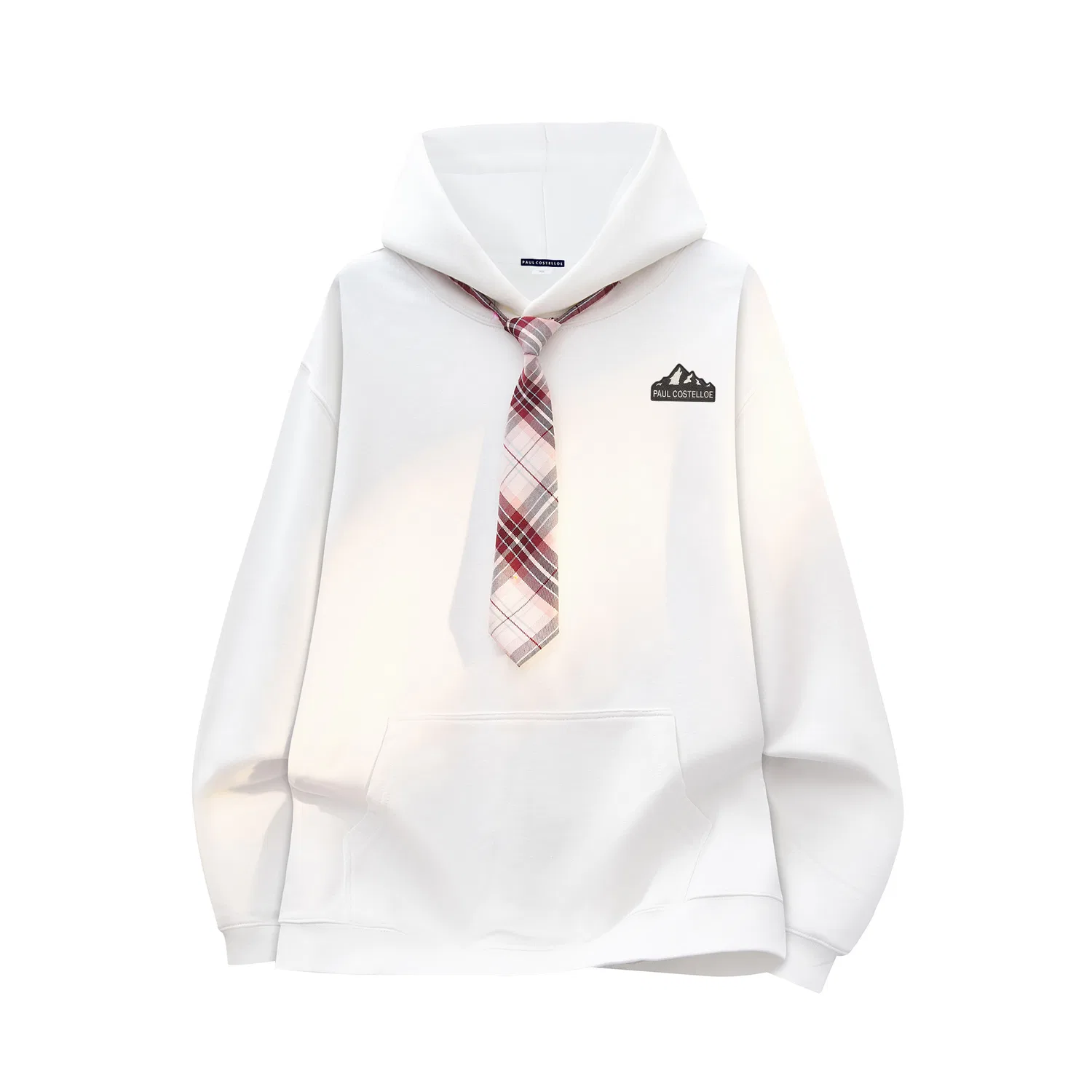 Детский свитшот унисекс с красным галстуком в клетку Red Plaid Tie Paul Costelloe