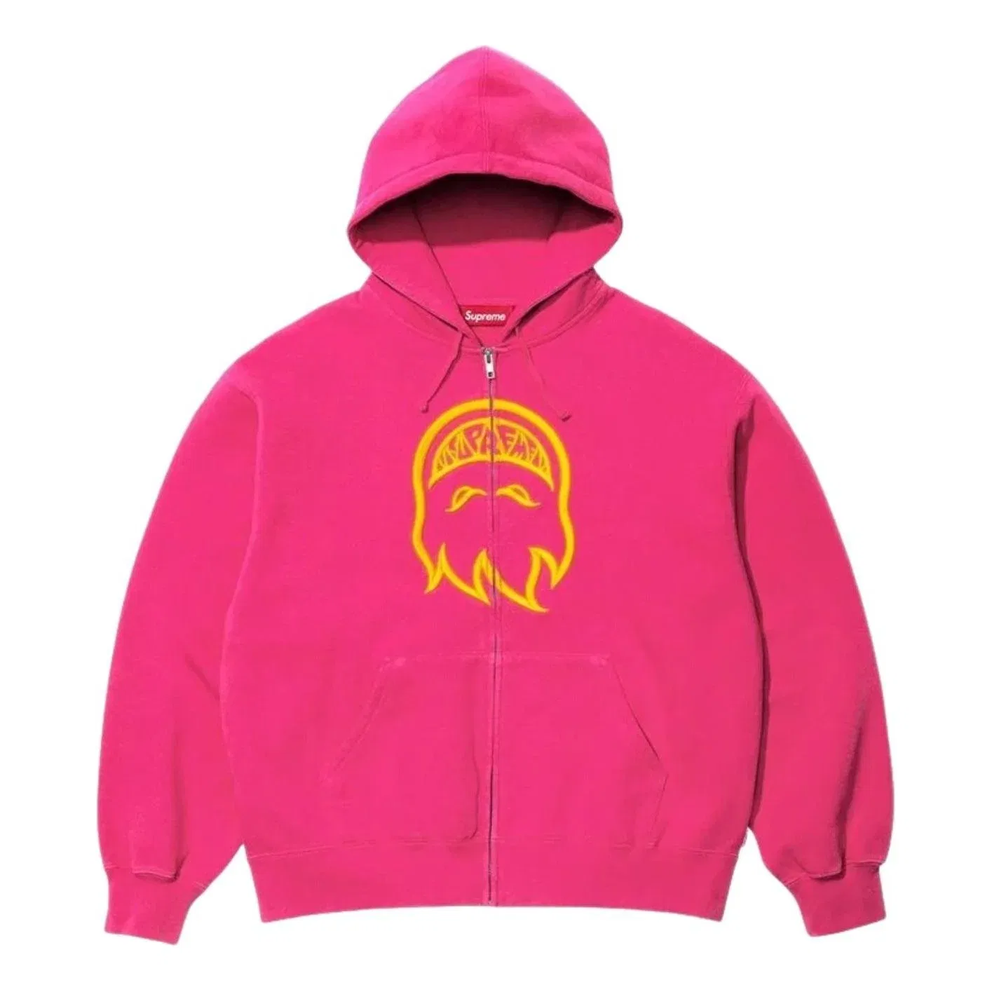 Мужское худи Supreme x Spitfire SS26 Zip-Up Hooded Sweatshirt, розовый